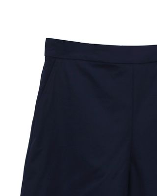 ELASTIC WAIST BERMUDA - EBONY