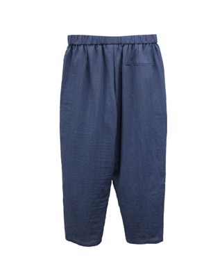 STRIPED CROPPED PANTS - FRENCH BLUE