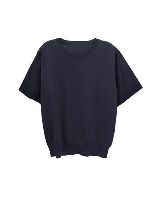 COTTON SLEEVES TOP - EBONY