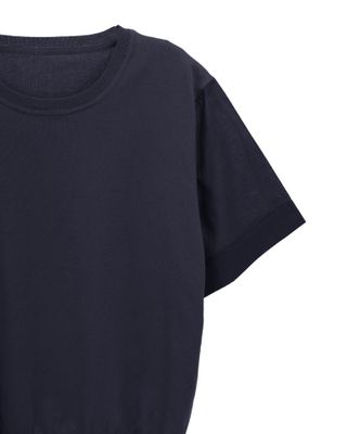 COTTON SLEEVES TOP - EBONY