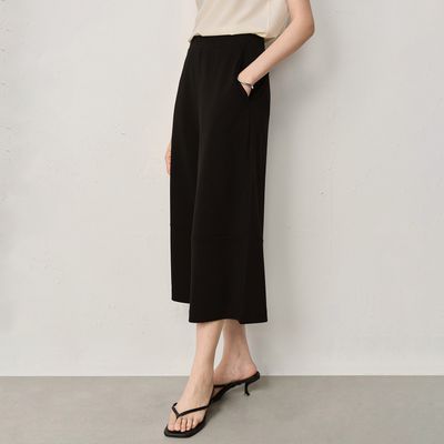 WIDE LEG CULOTTES - BLACK
