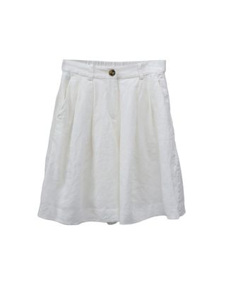 LINEN BERMUDA - EGGSHELL
