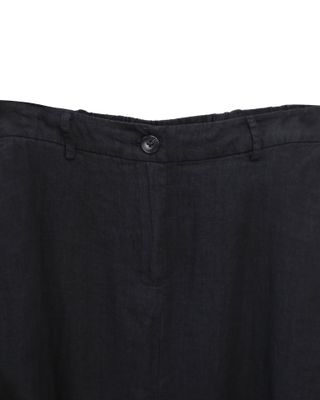 DRAWSTRING LONG SKIRT - BLACK