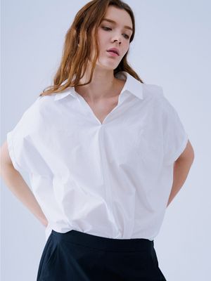 FLORAL EMBROIDERED SHIRT - EGGSHELL/ EGGSHELL