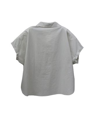 FLORAL EMBROIDERED SHIRT - POLLEN/ EGGSHELL