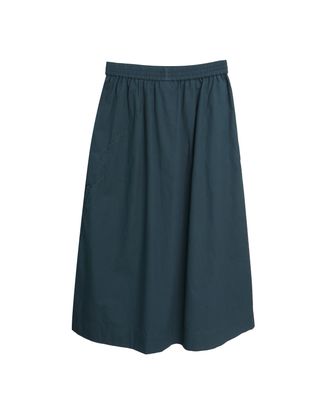 EMBROIDERED SKIRT - DARK GREEN/FOREST