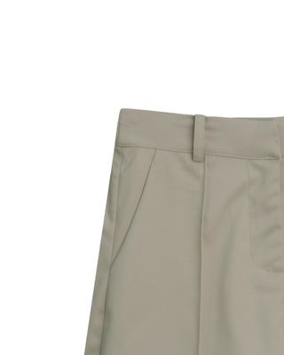 DARTED BERMUDA SHORTS - CEMENT