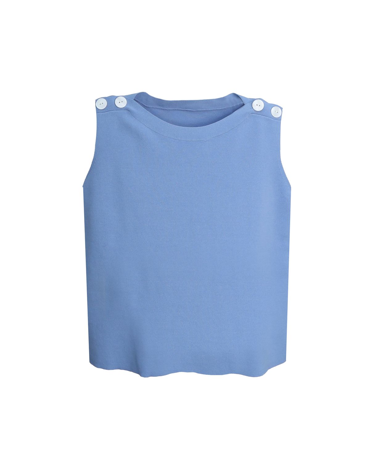 BUTTON DETAILED VEST - POOL