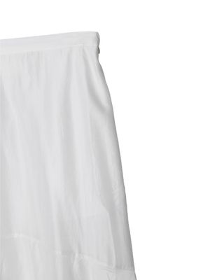 ASYMMETRIC HEM SKIRT - EGGSHELL