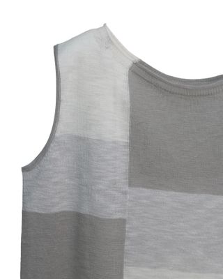 COLOUR BLOCKING VEST - MOON / LHG / EGGSHELL