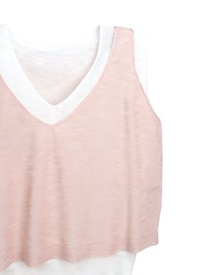 LAYERED VEST - BLOSSOM / EGGSHELL