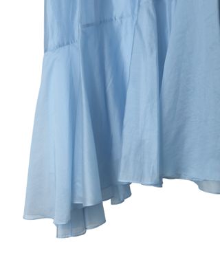ASYMMETRIC HEM SKIRT - SKY