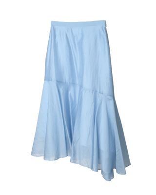 ASYMMETRIC HEM SKIRT - SKY