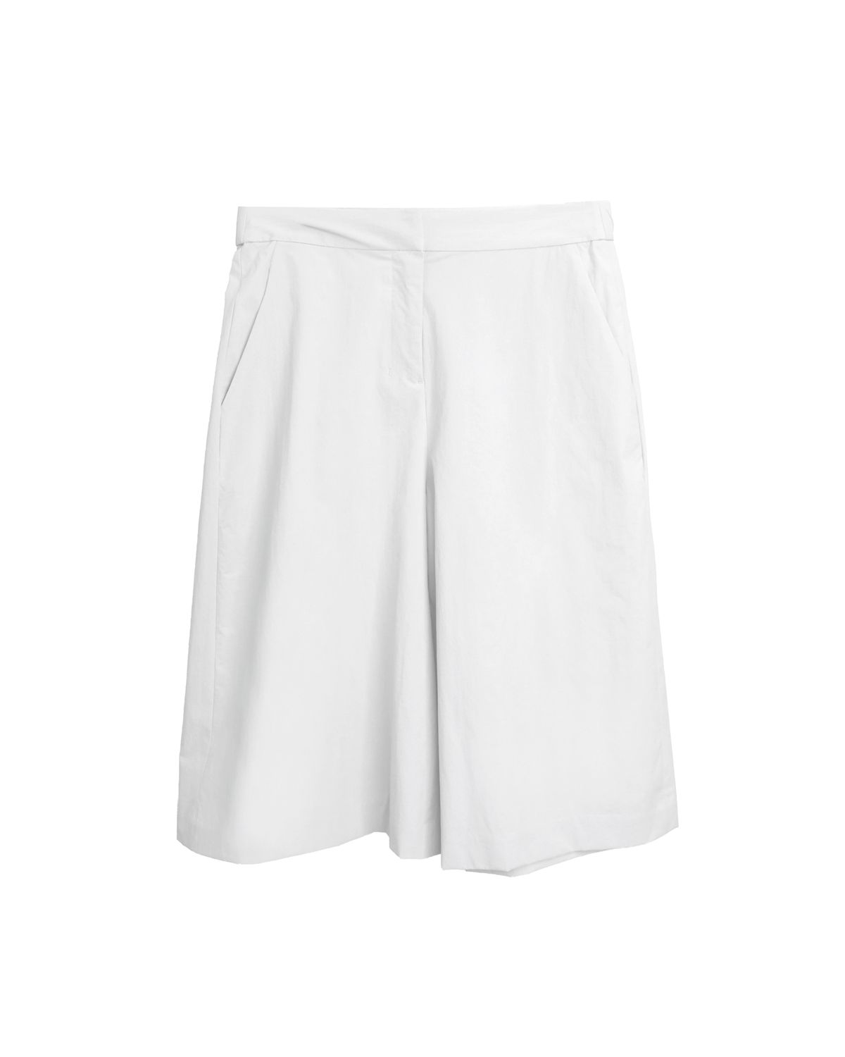 MID RISE BERMUDA SHORTS - EGGSHELL