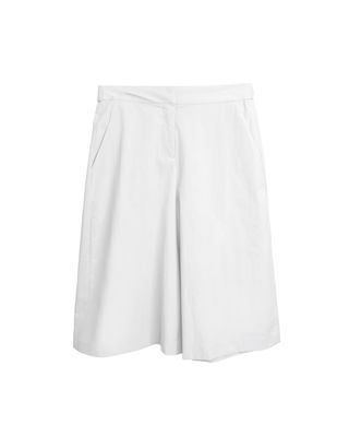 MID RISE BERMUDA SHORTS - EGGSHELL