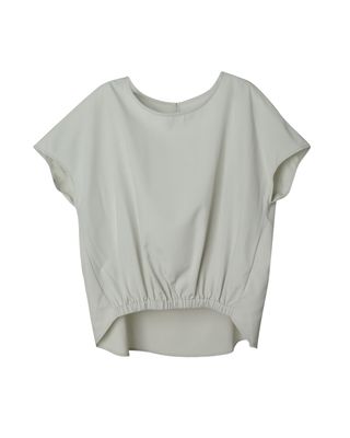 HIGH LOW HEM TOP - PORCELAIN