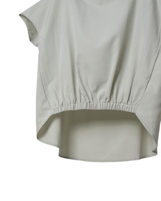 HIGH LOW HEM TOP - PORCELAIN