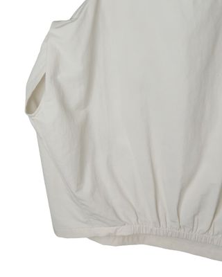 DROP SHOULDER BLOUSE - ALMOND