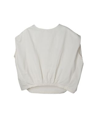 DROP SHOULDER BLOUSE - ALMOND