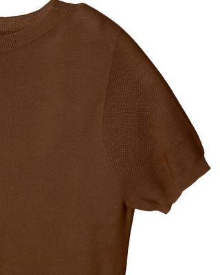ROUND NECK SHORT SLEEVES TOP - GINGER