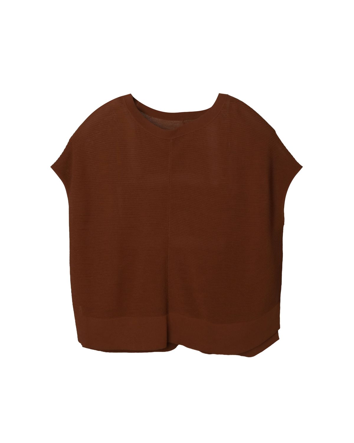BOXY KNITTED TOP - GINGER