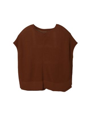 BOXY KNITTED TOP - GINGER