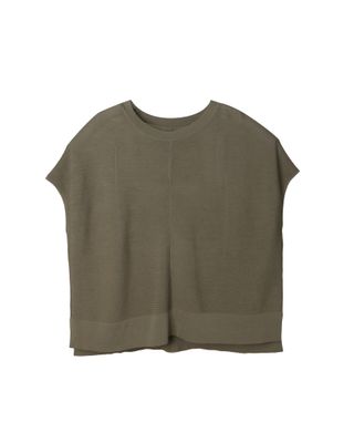 BOXY KNITTED TOP - SAGE