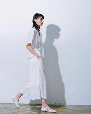 FLARE CULOTTES - EGGSHELL