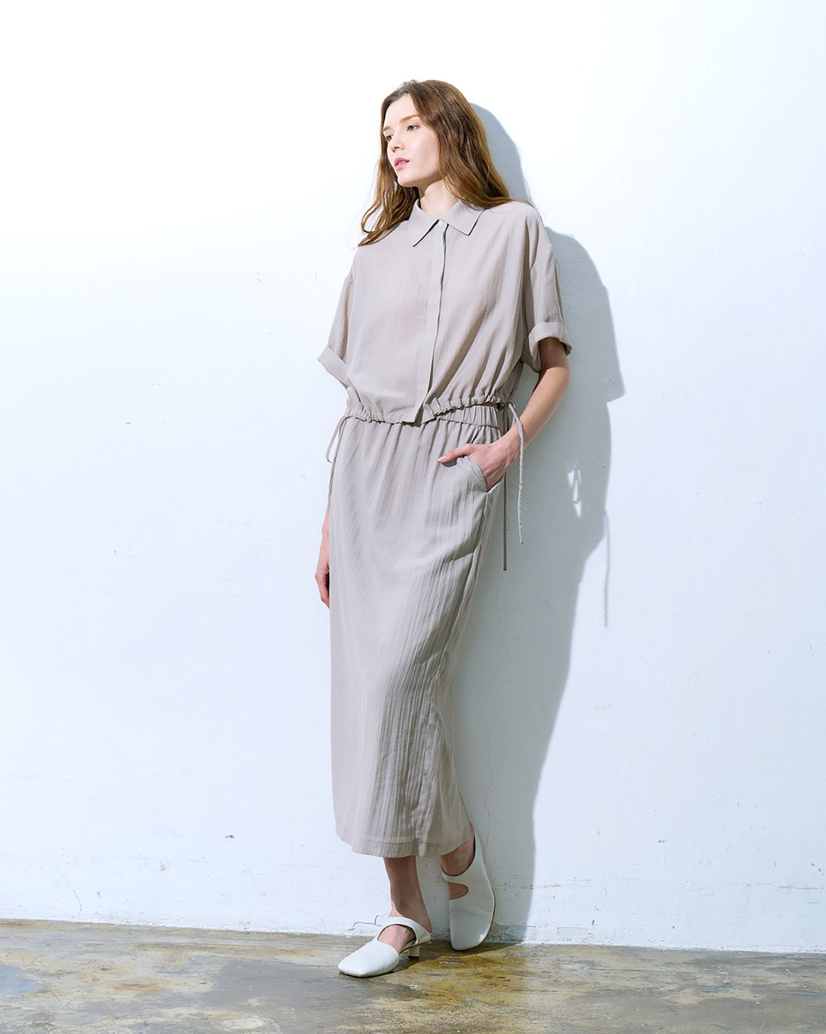 PENCIL SKIRT - BEIGE