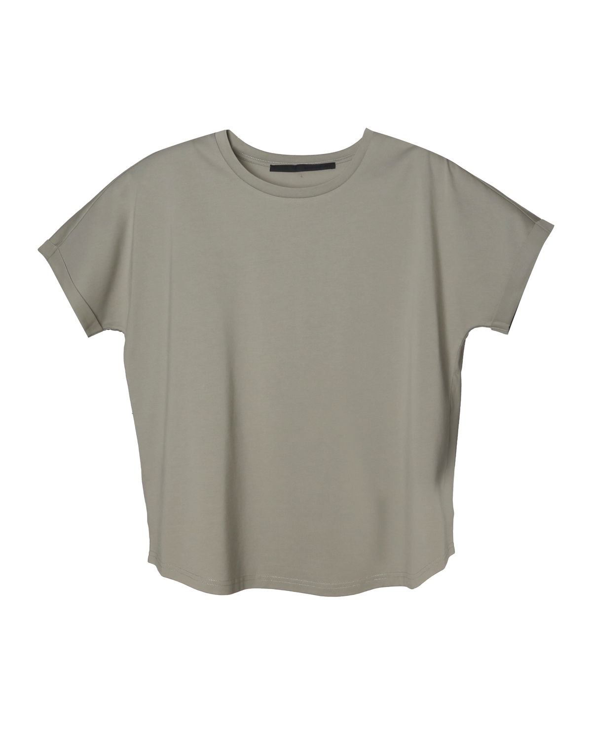 ROLLED CUFFS T-SHIRT - SAGE
