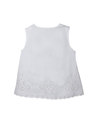 FLARE HEM TOP - CHARCOAL/EGGSHELL