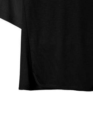 MESH SLEEVE TOP - BLACK