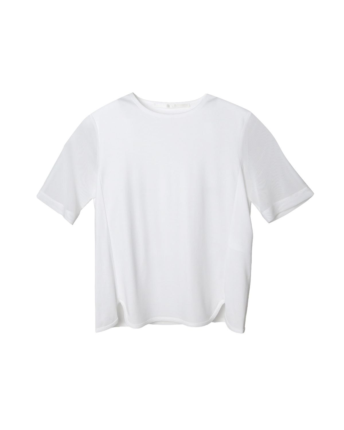 MESH SLEEVE TOP - EGGSHELL