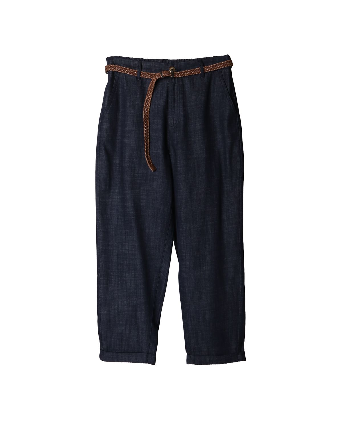 DENIM TAPERED PANTS - DENIM