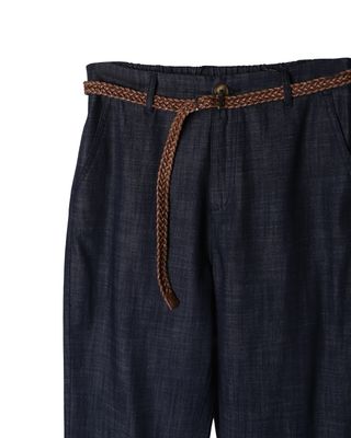 DENIM TAPERED PANTS - DENIM