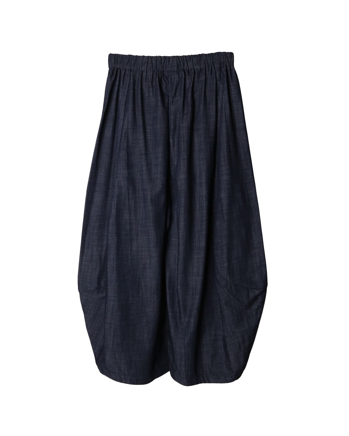 DENIM BALLOON PANTS - DENIM
