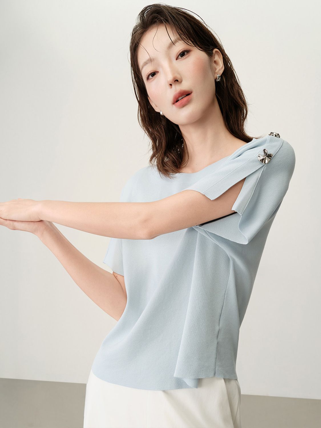 BUTTON DETAILED TOP - ICE