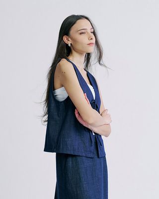 DENIM VEST - DENIM