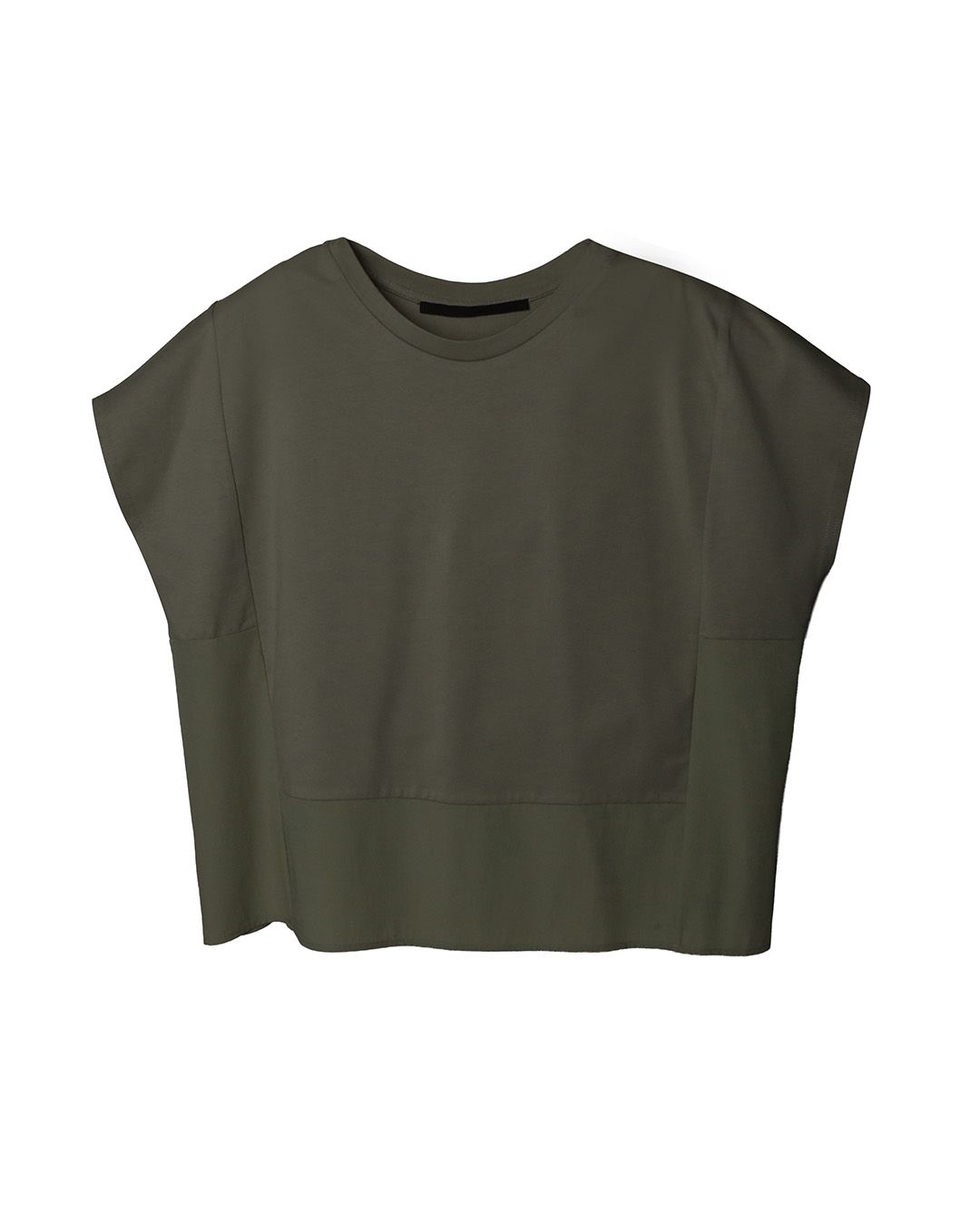 COLOUR BLOCKING TOP - SAGE