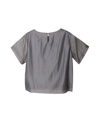 DOUBLE-LAYERED SILKY POLY LAWN SOFT STRUCTURE TOP - MOON BEAN