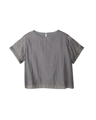 DOUBLE-LAYERED SILKY POLY LAWN SOFT STRUCTURE TOP - MOON BEAN