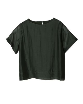 DOUBLE-LAYERED SILKY POLY LAWN SOFT STRUCTURE TOP - BASIL