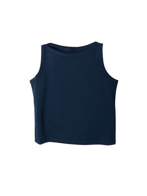 COTTON VEST - NAVY