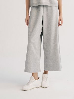 PANELED CROPPED WIDE-LEG PANTS - LHG