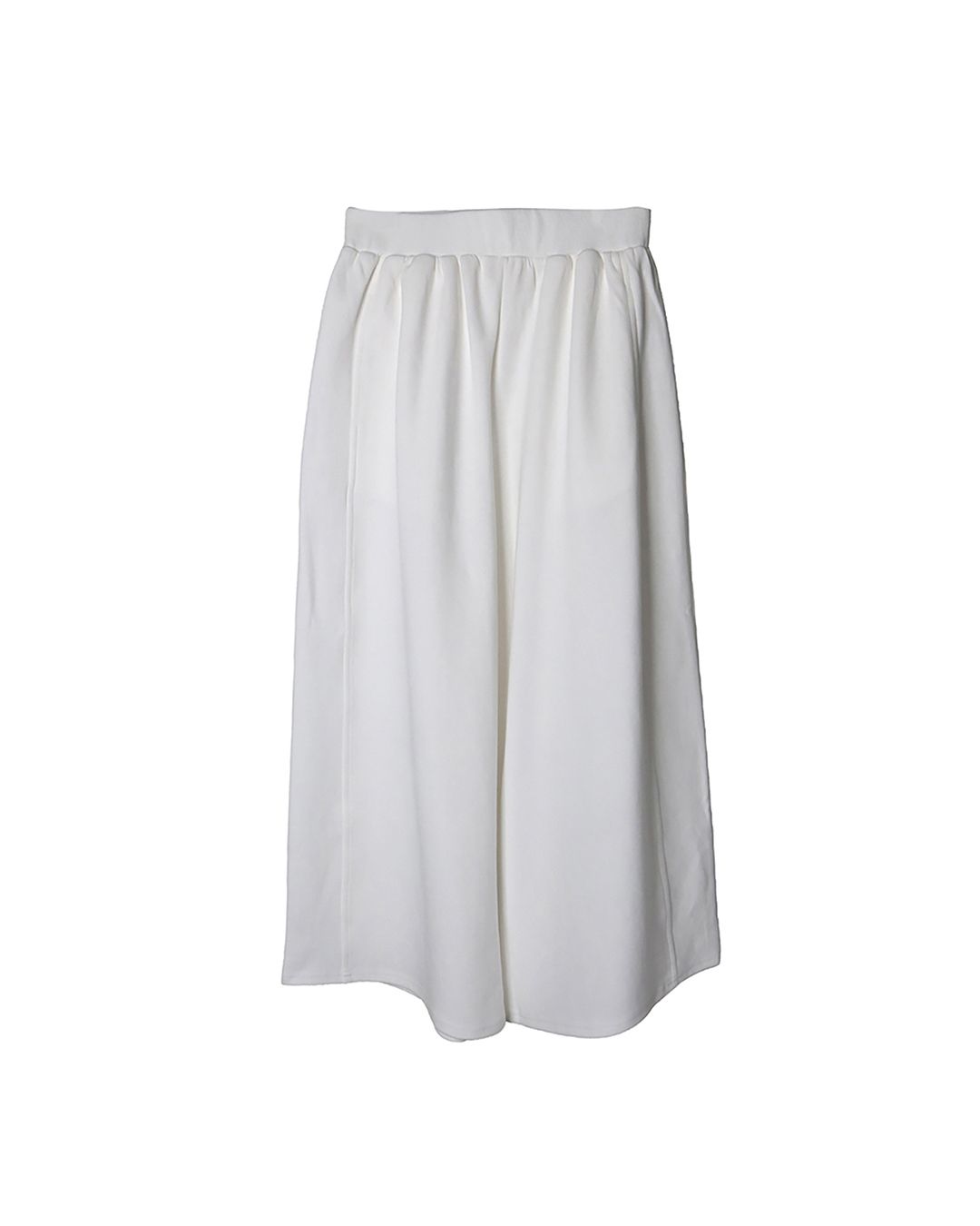 PANELED CROPPED WIDE-LEG PANTS - EGGSHELL