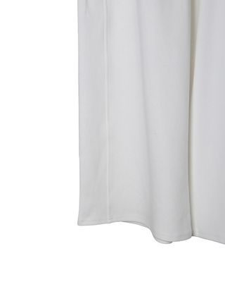 PANELED CROPPED WIDE-LEG PANTS - EGGSHELL