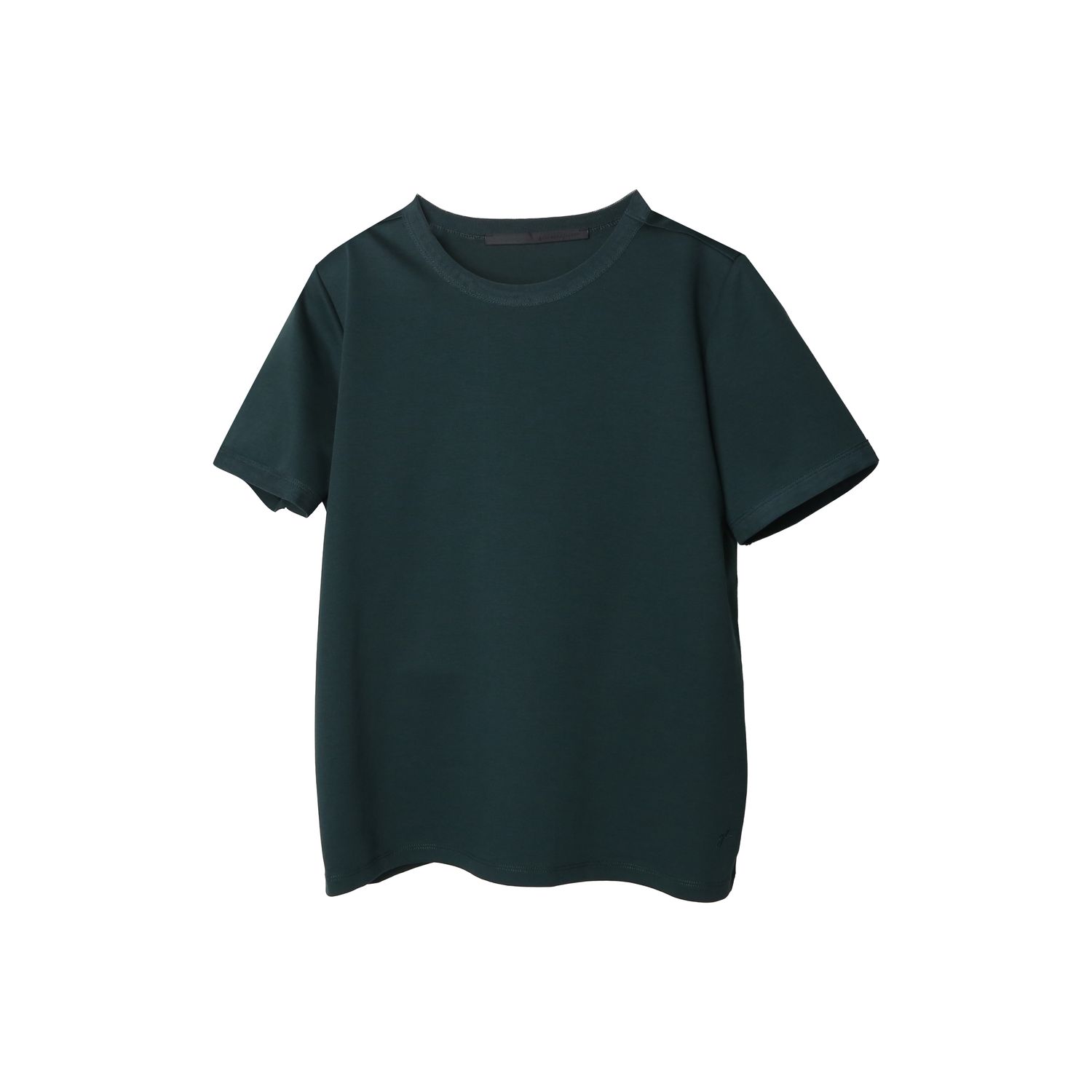 MESH-TRIM T-SHIRT - FOREST
