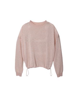 STRIPED TOP - BLOSSOM/EGGSHELL