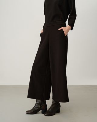 WIDE LEG CULOTTES - BLACK