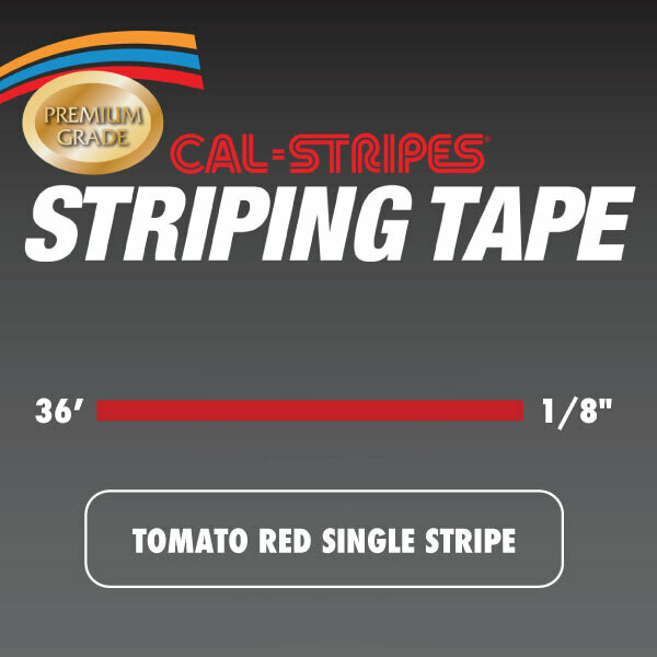 Tomato Red Single Stripe 1/8